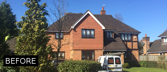 Coating roof by RoofClean Cheshire.