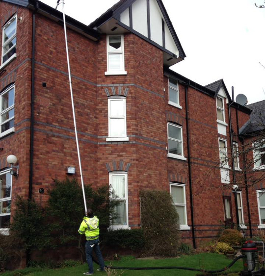 Gutter cleaning.